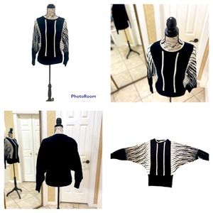Luxurious Zebra Batwing Sweater